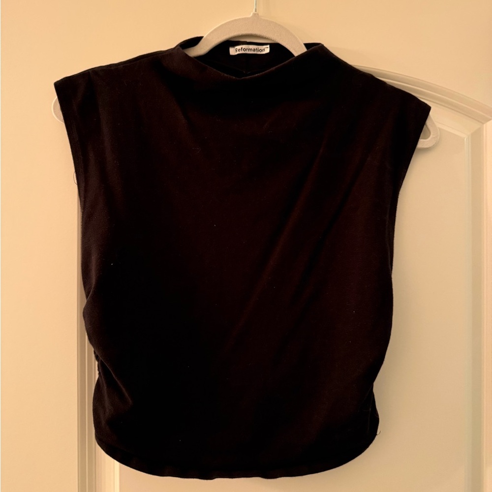 Reformation Black Muscle Tee
